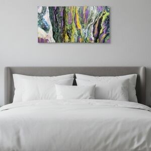 HANDCRAFTED Abstract Painting HANDPAINTED Artwork HANDMADE Wall Art Decor 10x20